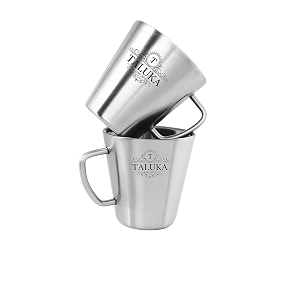 taluka stainless steel coffee mug double wall insulated tea cup 400 ml pack of 2
