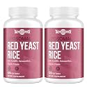 Talyvoriathor Liposomal Red Yeast Rice 1200mg with CoQ10 & Astaxanthin – Rice Yeast for Cholesterol – High Absorption – Citrinin-Free, 120 Softgels (2 Bottle)