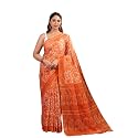 TAMAIRA FASHION White Mulmul Pure Cotton Saree