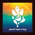Tamatina 'Ganesh Religious' Wooden Texture Framed Painting - Size 12 inch x 12 inch (30x30 Cms)