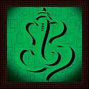 Tamatina 'Ganesh Religious' Wooden Texture Framed Painting - Size 12 inch x 12 inch (30x30 Cms)