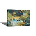Tamatina Claud Monet Art Framed Canvas Gallery Wrap Framed Paintings | The Lunch | Home Decorative Gift Item | Frame Size - 24X18 Inches.t98