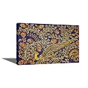 Tamatina Framed Canvas Gallery Wrap Framed Painting | The Golden Peacock | Home Decorative Gift Item |Frame Size - 36x24 Inches.j129