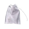 TamBee 8" x 10" Tea Bags DIY Disposable Bag Reusable Tea Bags for Loose Tea Empty Drawstring Seal String Bag Non Woven for Coffee Cook Bath Desiccant 100 Pcs