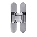 TamBee Invisible Hinge Hidden Door Hinges - Silver, Zinc Alloy, Concealed, 3 Way Adjustable for Hidden Door, Bookcase Door and Secret Doors 6 Inch (1 Hinge)