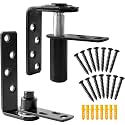 Tambee Saloon Door Hinges, Heavy Duty 304 Stainless Steel Double Swing Action Hinge Self Closing for Bar Cafe Patio Doors Black 1 Pack Swing Hinge