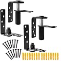 Tambee Saloon Door Hinges, Heavy Duty 304 Stainless Steel Double Swing Action Hinge Self Closing for Bar Cafe Patio Doors Black 2 Pack Swing Hinge