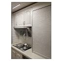 Tambour Door for Kitchen Cabinet, Customizable Retractable Sliding Roll Up Doors with Track for Spice Sauce/Pet Supplies Cabinets(85x60cm (33.5x23.6))