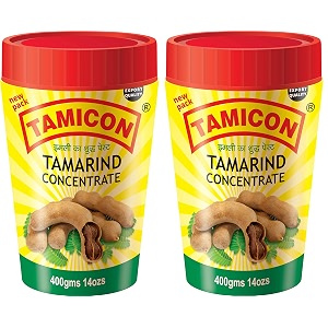 tamicon tamarind concentrate  100 pure tamarind extract  natural tangy flavor enhancer for cooking amp sauces 400g each