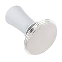Tamper Hand Tamper, Stainless Steel Stainless Steel Espresso Tamper with Comfortable Grip for Coffee Machine Accessories (Silver Flat Bottom)