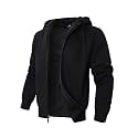 TanBridge Sherpa Fleece Lined Hoodie Big and Tall Plaid Flannel Jacket Winter Coats for Men Zip Up Winter Warm Sweatshirts