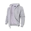 TanBridge Sherpa Fleece Lined Hoodie Big and Tall Plaid Flannel Jacket Winter Coats for Men Zip Up Winter Warm Sweatshirts