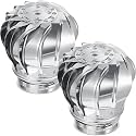 Tandefio 2 Pcs Turbine Roof Vent, 4 In/110mm Stainless Steel 201