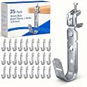 Tandefio 25 Pack Cable Support J Hook with Beam Clamp, 3/4 Inch