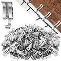 Tandefio 250 Pcs Christmas Light Clips Metal Gutter Clip for Hanging Light