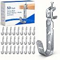 Tandefio 50 Pack Cable Support J Hook with Beam Clamp, 3/4 Inch