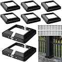 Tandefio 8 Pcs 4x4" Metal Post Skirt with Screw, Split Style Base Cover