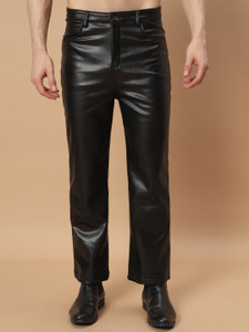 TANDUL Regular Fit Men Black Trousers