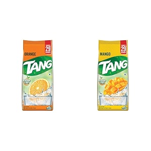 cadbury tang instant drink mix orange and mango 500g each