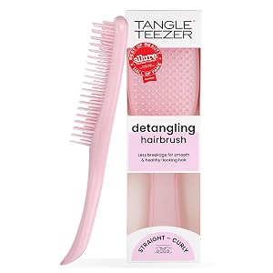 tangle teezer ultimate detangler hairbrush - for wet amp dry hair - detangling brush for all hair types - two-tiered teeth reduce breakage amp eliminate knots - millennial pink