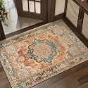 Tangsoo 2x3 Washable Rugs for Entryway Vintage