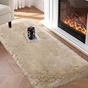 Tangsoo 2x4 Beige Small Faux Rur RugFluffy