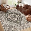 Tangsoo Farmhouse 6x9 Washable Area Rugs for
