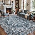 Tangsoo Farmhouse 6x9 Washable Area Rugs for