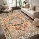 Tangsoo Oriental 4x6 Washable Area Rug for