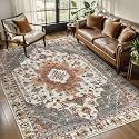 Tangsoo Oriental 4x6 Washable Area Rug for