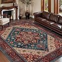 Tangsoo Oriental Red 5x7 Washable Area Rugs