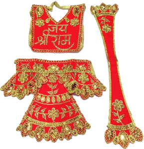 tanishka creations hanuman ji bajrangbali chola poshak size - 5 inch dress
