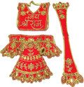 TANISHKA CREATIONS Hanuman ji, Bajrangbali, Chola, Poshak Size - 5 inch Dress