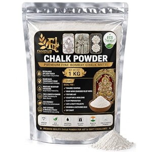 tanjore painting 1000 gm chalk powder sunnambu crack free smooth surfacefor tanjore art mucking pastepaper mache clay smooth frenchbombay chalk powder art and craft making