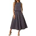 Tankaneo Womens 2 Piece Skirt Sets Summer Striped Tank Tops Midi Dress 2026