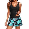 Tankini Bathing Suits with Skirt Two Piece Tummy Control Twist Swimsuits