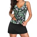 Tankini Bathing Suits with Skirt Two Piece Tummy Control Twist Swimsuits