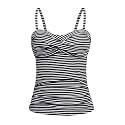 Tankini Top for Women Tummy Control Bathing Suit Bandeau Swim Tops Only