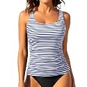 Tankini Tops for Women Tummy Control Swimwear Top Only No Bottom