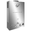 Tankless Water Heater Propane Gas, Outdoor Portable Hot Water Heater Instant Water with Digital Temperature Display For Camping Bath (8L)