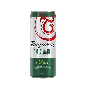 tanqueray classic tonic water pack of 8 x 250 ml  signature quinine blend designed for cocktails amp mocktails  non-alcoholic sparkling drink