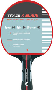 tanso x blade premium ittf approved racketengineered ply consistent bounce and spin black red table tennis racquet