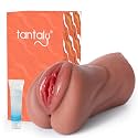 TANTALY 1.45LB Pocket Pussy Sex Toys for Men with Sexy Mouth Grace Wheat