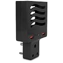 Tanunni 04 Double USB Fast Charging Mobile Stand Mobile Holder (Black)