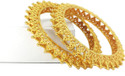 TANVI J Copper Gold-plated Bangle