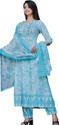 TANVIFASHION Women Viscose Rayon Kurta Pant Dupatta Set