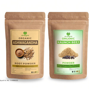tanyatrapt ashwagandha  kaunch beej powder combo 2x100g
