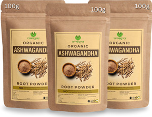 tanyatrapt premium ashwagandha root powder supports anxiety  stress 3 x 100g pack of 3 300 g