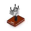 TANYO Mini Bench Vise, Precision 360° Rotating, Table Top Hobby Clamp,Red