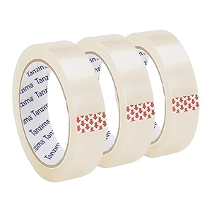 1 inch bopp clear packaging tape for home office and school use pack of 3